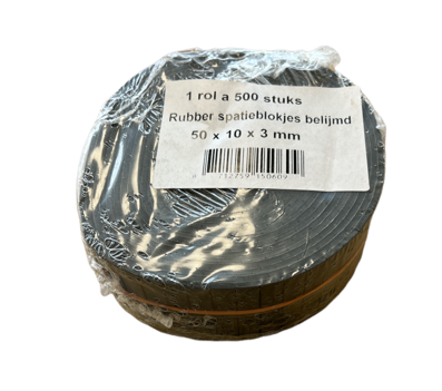 Neopreenblokjes ZK 50 x 10 x 3 (500 rol)