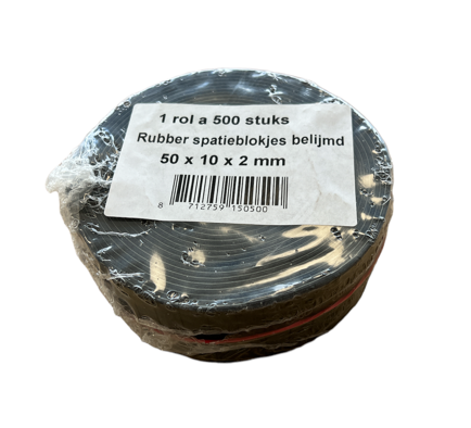 Neopreenblokjes ZK 50 x 10 x 2 (500 rol)