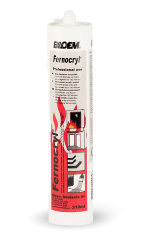 Bloem Fernocryl Brandwerende Kit Wit 400ml Worsten (20x)