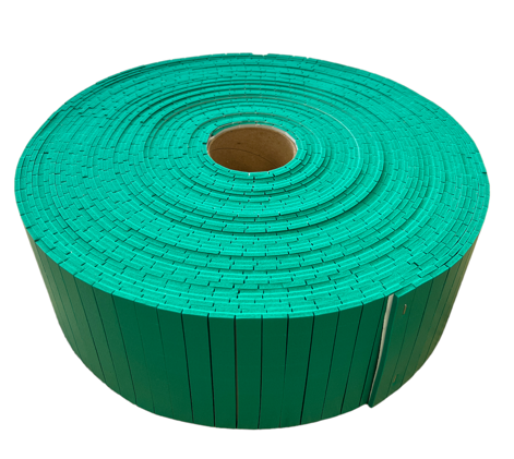 Schuimblokjes  41 x 38 x D4 mm Groen (2.000x rol)
