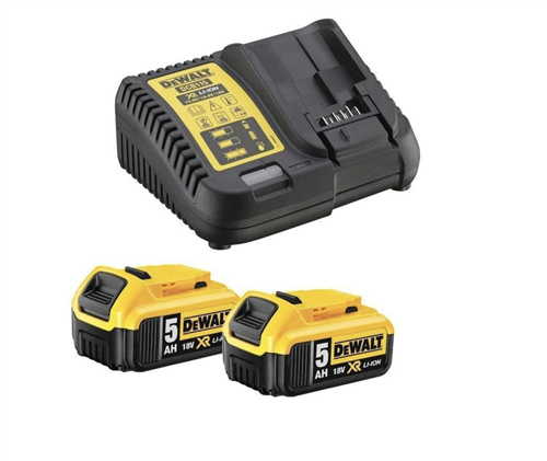DeWalt Accuset 18V 5.0Ah Met Lader (2x)