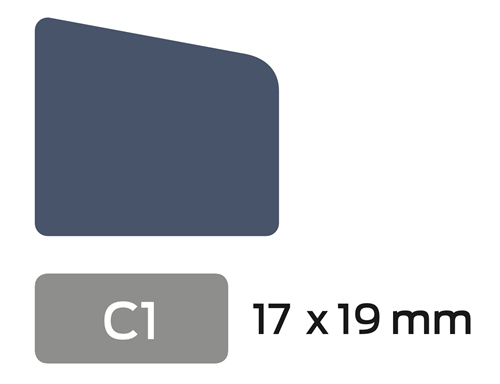 Glaslat V C1 17x19 Onbehandeld