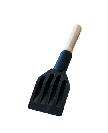 Glaslepel Kunststof/Hout