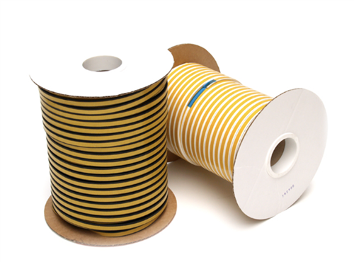 Kroonband 9 x 4 mm Zwart 125M