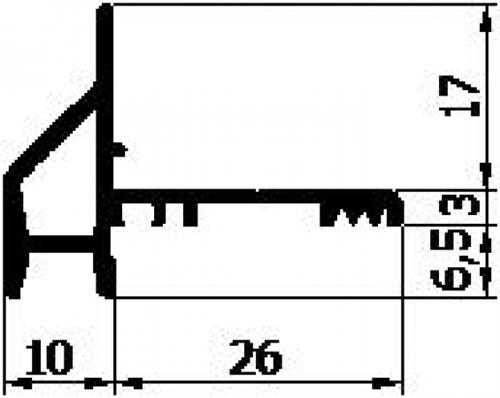 Beglazingsprofiel G6 36x27 DMR726