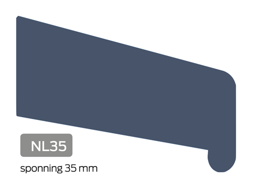 Neuslat NL-35 5x35 Grijs 2x behandeld