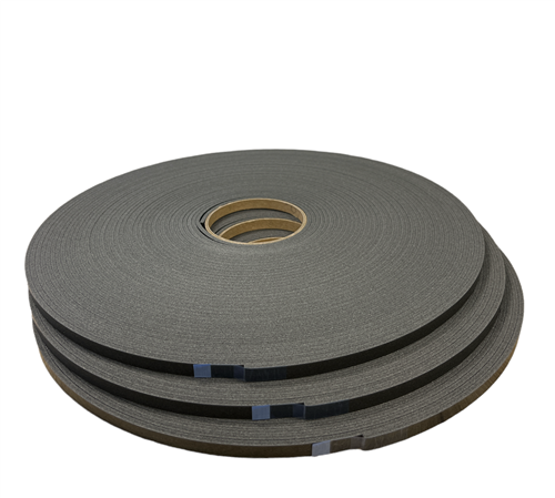 PE Band 9 x 4mm - Eenzijdig Klevend - 2500M - Grijs