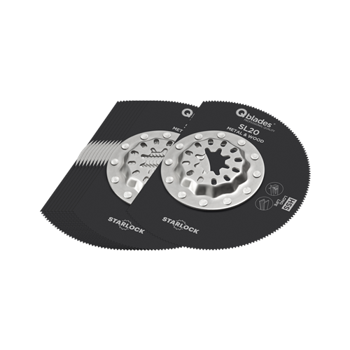 Qblades Starlock SegmentMultiZaagblad HSS 20tpi 85mm SL20