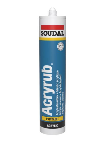 Soudal Acryrub Wit 310ml Koker