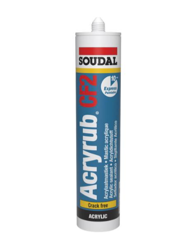 Soudal Acryrub CF2 Wit 310ml Koker