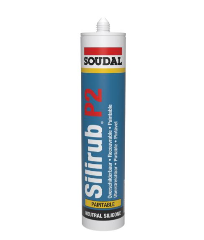 Soudal Silirub P2 Beglazingskit Zwart 300ml Koker