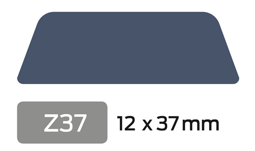 Opdeklat Z37 12x37 Grijs Ral 7016 Plat 2x behandeld