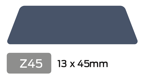 Opdeklat  Z45 13x45 Wit Plat 2x behandeld
