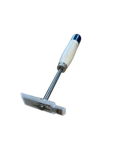 Verfschraper model Huisje blauw