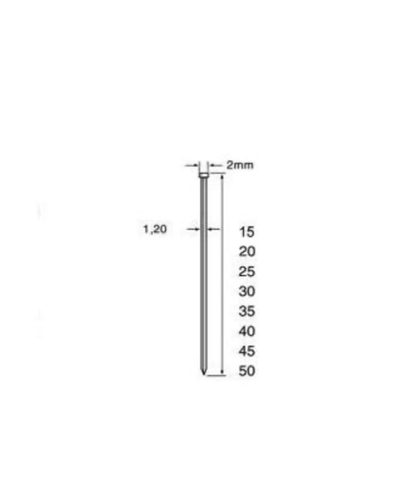 Dutack brads RVS 1.6x35mm (2500x)