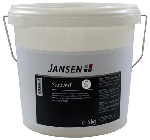Jansen Stopverf 5KG Wit