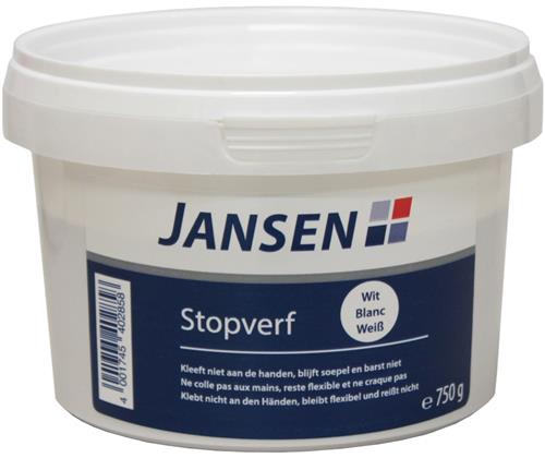 Jansen Stopverf 0,75KG Wit