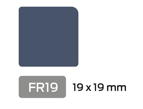 Glaslat FR19 19x19 Wit RAL 1013 2x Behandeld