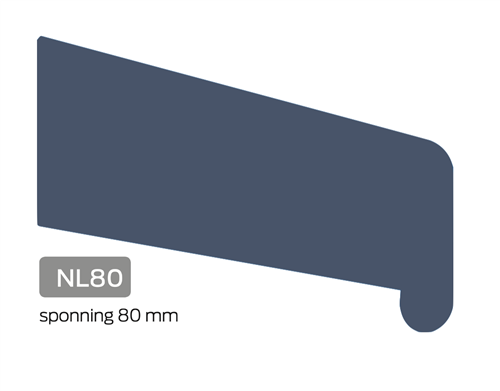 Neuslat NL-80 5x80 Grijs Ral 7016 2x behandeld