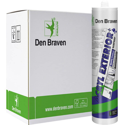Den Braven Zwaluw - Acryl Exterior+ Bruin koker 310ml