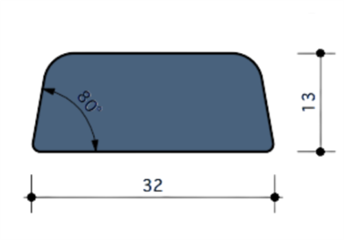 Durodeen Opdeklat D3 10° 13x32mm L3500mm prijs m1 RAL 7035