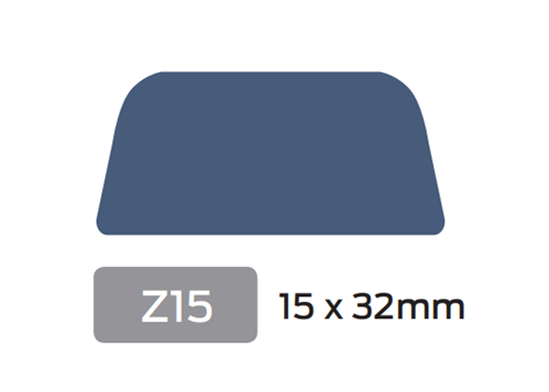 Opdeklat Z15 15x32 Plat Wit 2x behandeld