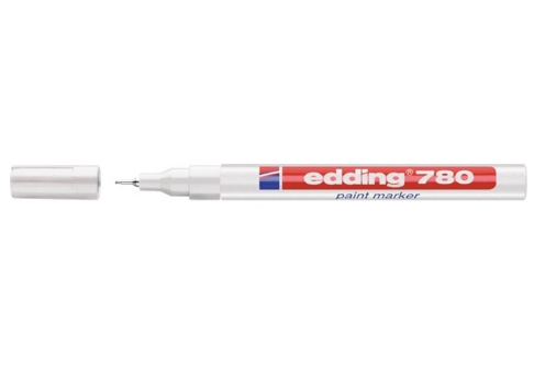 Lakstiften 0,8mm Dun Wit Industrieverf